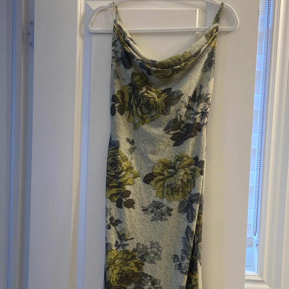 NWT Shien Floral Long Green Small Dress